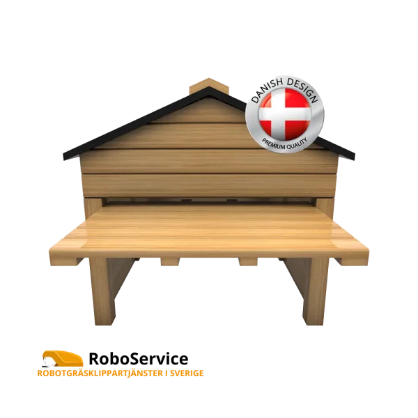 My Robot Home med Automatisk Dörr – Naturell