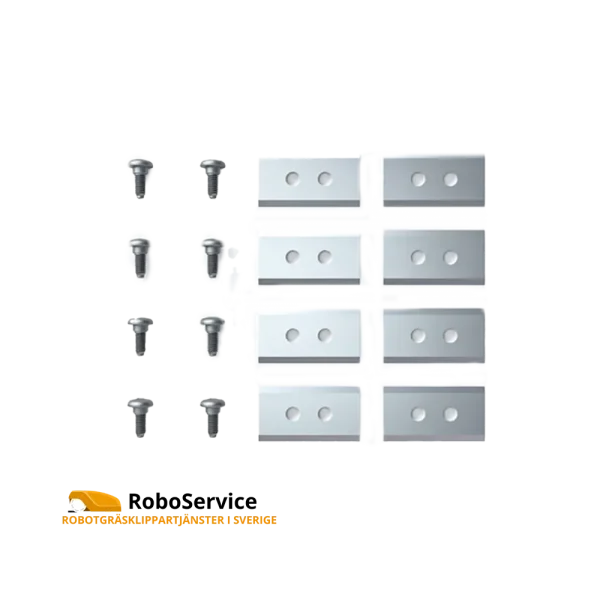 Endurance ersättningsblad 8x för LUBA 1 och LUBA 2 robotgräsklippare