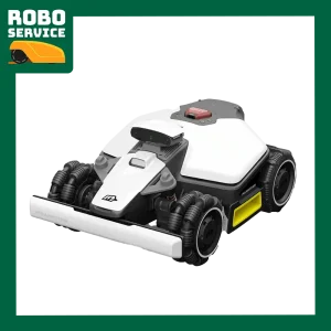 Produktbild av Mammotion LUBA Mini AWD 1500 robotgräsklippare (2025 års modell) med fyrhjulsdrift och RTK-styrning – utformad för kuperade trädgårdar upp till 1500 m²