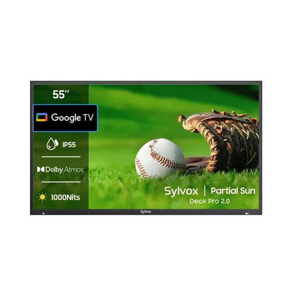 Sylvox 55" QLED Smart Utomhus-TV – Deck Pro Series 2.0