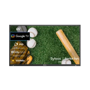 Sylvox 65″ QLED Smart Utomhus-TV med Google TV