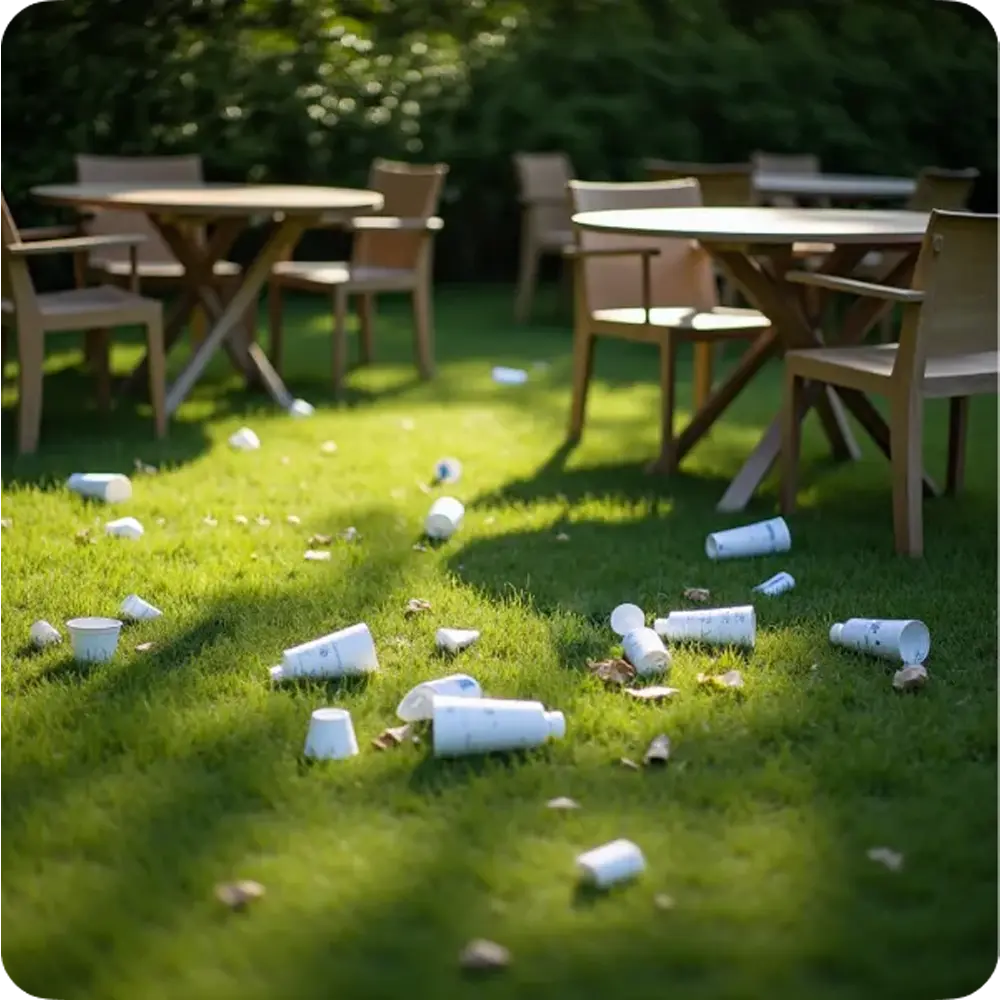 Samling av trädgårdsavfall